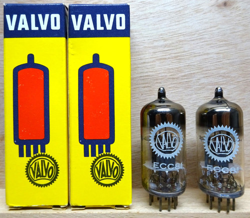 Coppia valvo ecc81 - valvo, mullard