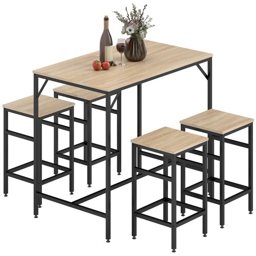Homcom set tavolo alto - alto, con