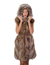 Gilet smanicato di pelliccia