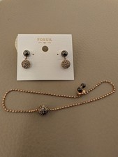 Fossil Set Bracciale Orecchini