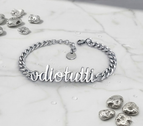 Bracciale odio tutti - , in