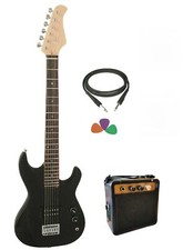 Kit Chitarra Elettrica Bambini Junior Nera Amplificatore Accessori