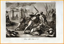 stampe antiche originali Presa