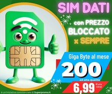 SIM DATI 200GB a 6,99€ al