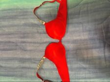 reggiseno victoria secret. taglia 36C. colore rosso con spalline luccicanti 