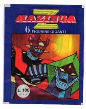 MAZINGA Z : BUSTINA DI FIGURINE piena e SIGILLATA del 1980