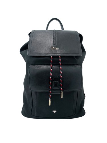 Dior black canvas backpack - canvas,