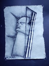 MUSSOLINI DISEGNO A MATITA