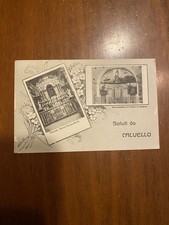 CARTOLINA CALVELLO POTENZA VEDUTINE VG 1930 FIRMA NOTAIO PASQUALE FLAVETTA
