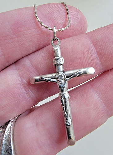 Sterling silver catholic - catholic, cross