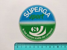 ADESIVO SUPERGA SPORT SCARPE STICKER AUTOCOLLANT VINTAGE 80s ORIGINAL