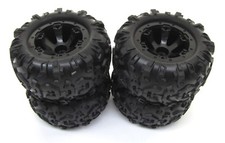 Adatto per Traxxas 1/16 Summit 72054-5 - Pneumatici e RUOTE (Set 4 pneumatici Black Geode Canyon
