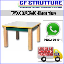 Tavolo Quadrato da Scuola