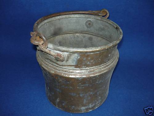 Antique copper kitchen pot - kitchen,