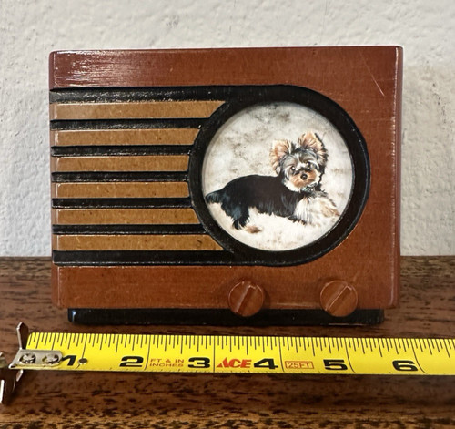 Cornice portafoto radio legno