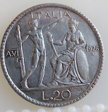 MONETA REGNO, 20 LIRE LITTORE