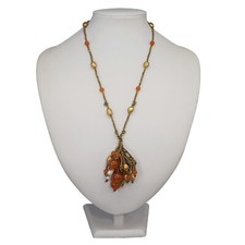 collana bijoux bigiotteria ciondolo pendente perline perle handmade regalo donna