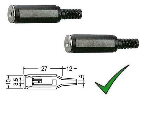 2pz presa jack 5mm - 2pz, 3,5mm