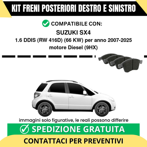 Pastiglie freno posteriori - pastiglie,