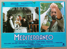 fotobusta MEDITERRANEO Abatantuono Salvatores Bigagli Bisio Sagapò 1^ed 1991 RAR