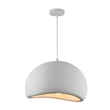 Lampadario a sospensione effetto pietra bianco dimensioni Ø 40 50 e Ø 60 cm E27