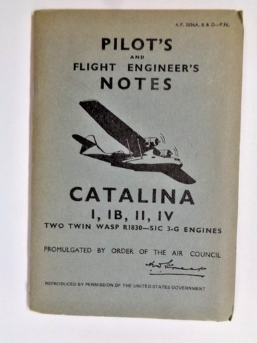 Pilot notes for catalina i - notes,