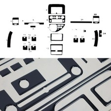 Decorazione abitacolo abitacolo per Mercedes Vito 638 112CDI 1996-2003 effetto nero 30x