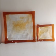 LA MURRINA MURANO GRANDE CENTROTAVOLA E POSACENERE IN VETRO SOFFIATO CM 35 CM 20