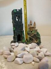 Tris di Arredi per Acquario in poliresina Torre Castello Sassi Pietre