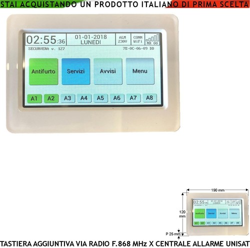 Tastiera radio 868 mhz touch - 868,