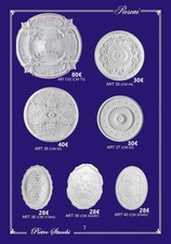 Medaglione in gesso stucco