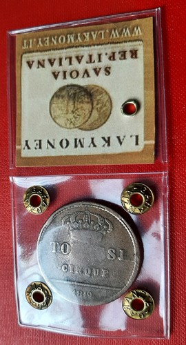 Tornesi 1819 regno - -, delle
