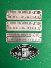 4 targhette distributore