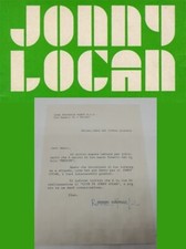 Jonny Logan Lettera Romano Garofalo Editrice Dardo Medium Club di Jonny Logan