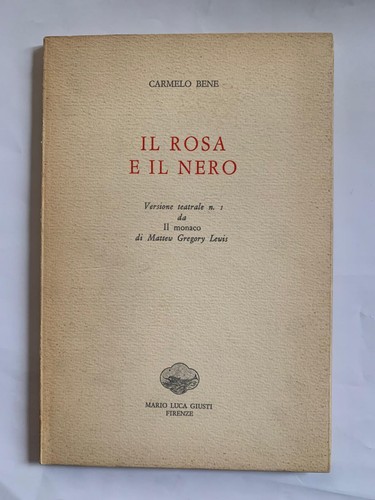 Carmelo bene rosa - carmelo, nero