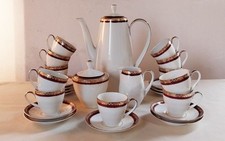 Servizio caffè Porcellana Bavaria      11 tazzine decorazioni oro Coffee service