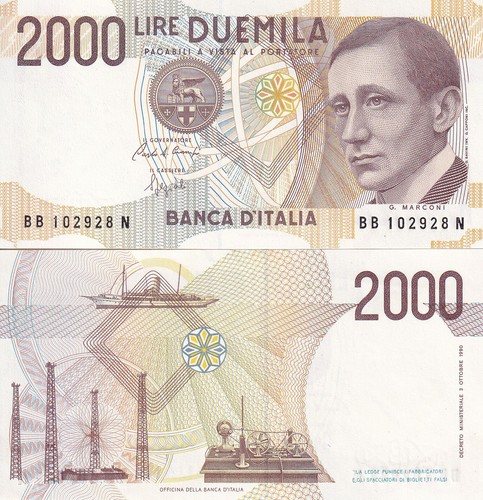 Italy 2000 lire 1990 - 1990, 115