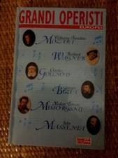 LIBRI VINTAGE GRANDI OPERISTI EUROPEI MOZART , MUSORGSKIJ, MASSENET, WAGNER , GO