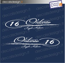 Coppia adesivi scritte