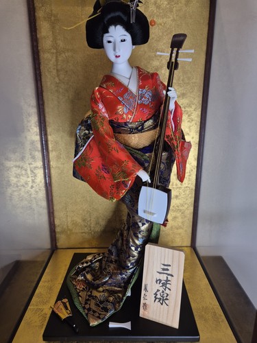 Large japanese geisha doll - large,