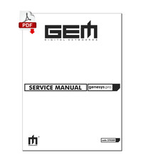 GEM GENESYS PRO Service Manual repair Schematic diagrams Schaltplan Schema - PDF