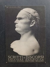 cartolina postale BUSTO del DUCE scultore A. Wildt 1934