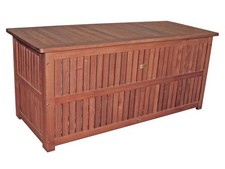 Scatola Portaoggetti da Giardino Plano 985042, Eucalipto Massello, 55 x 130 x 58 cm - A