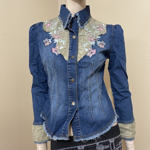 Blusa donna blu - , denim