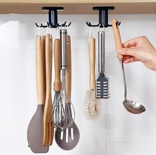 2 Pezzi Appendi Mestoli da Cucina 360°Porta Utensili da Cucina, Ganci da Cucina 