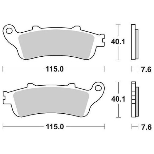 Coppia pastiglie freno 721hs - pastiglie,