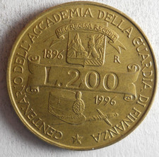 1996 ITALY 200 LIRE  -
