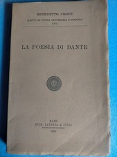 LIBRO DI BENEDETTO CROCE " LA POESIA DI DANTE" DEL 1966