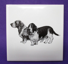 Bassett Hound Dogs Piastrella