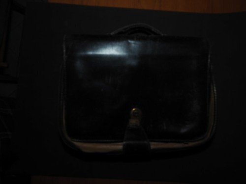 Vintage borsa pelle nera - borsa,